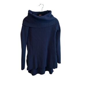 Belldini Navy Blue Zipper Side Sweater Large